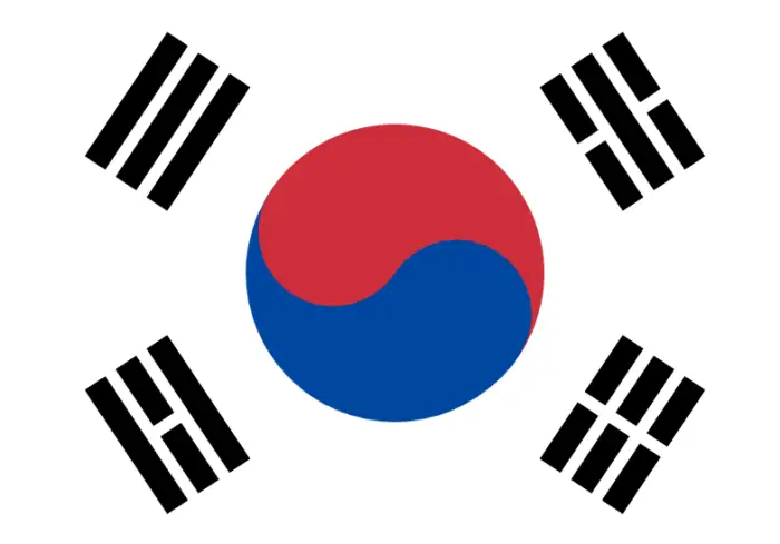 bandera corea del sur