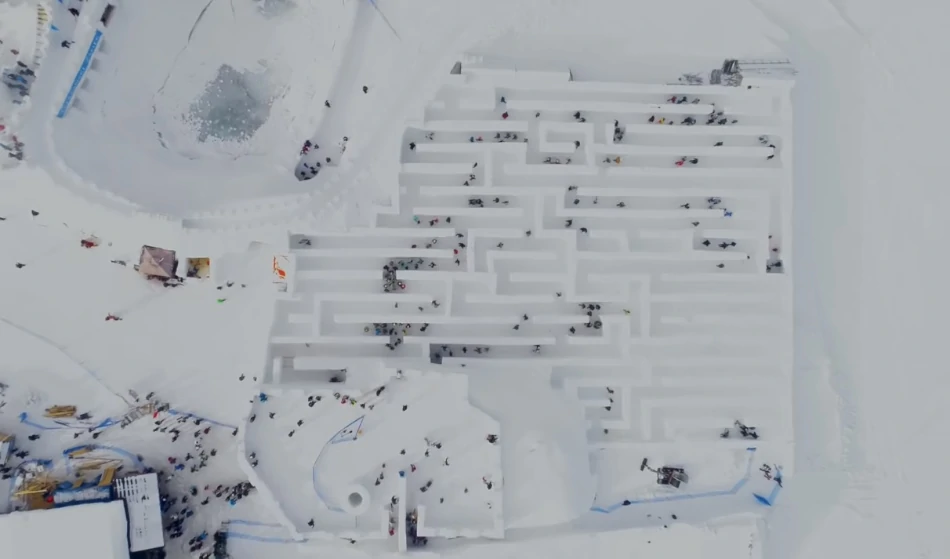 Snowlandia y el laberinto de hielo más grande del mundo