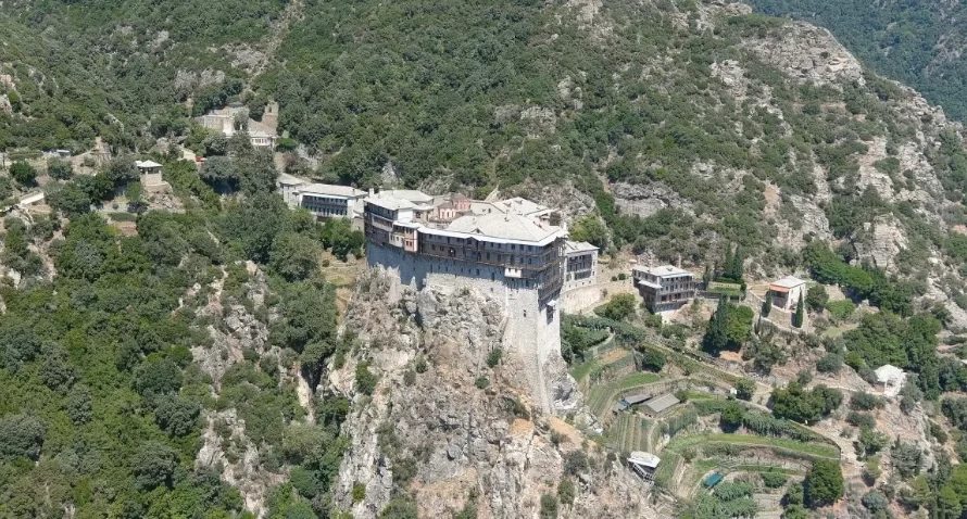 Monasterio de Simonos Petra en Athos, Grecia