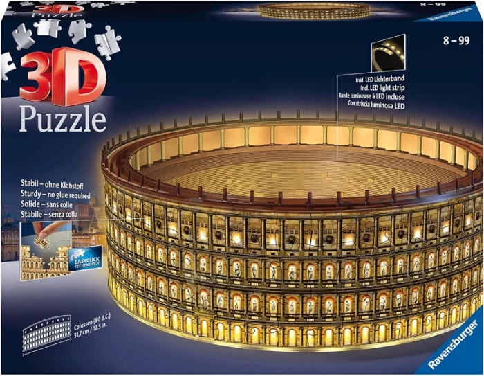 puzzle 3d coliseo roma