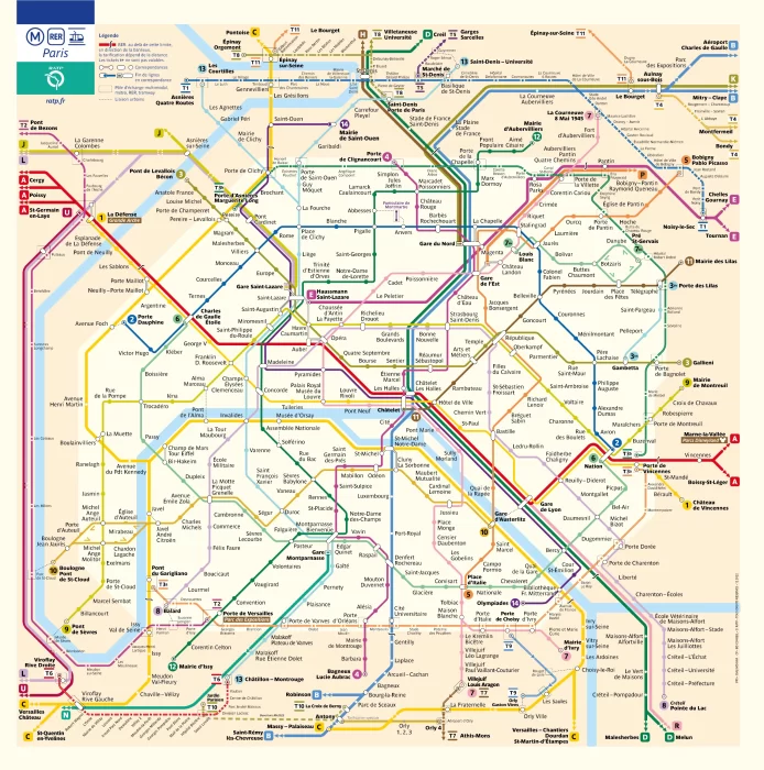 mapa paris metro trenes