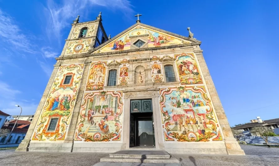 Azulejos de la iglesia de Santa María de Válega en Ovar, Portugal