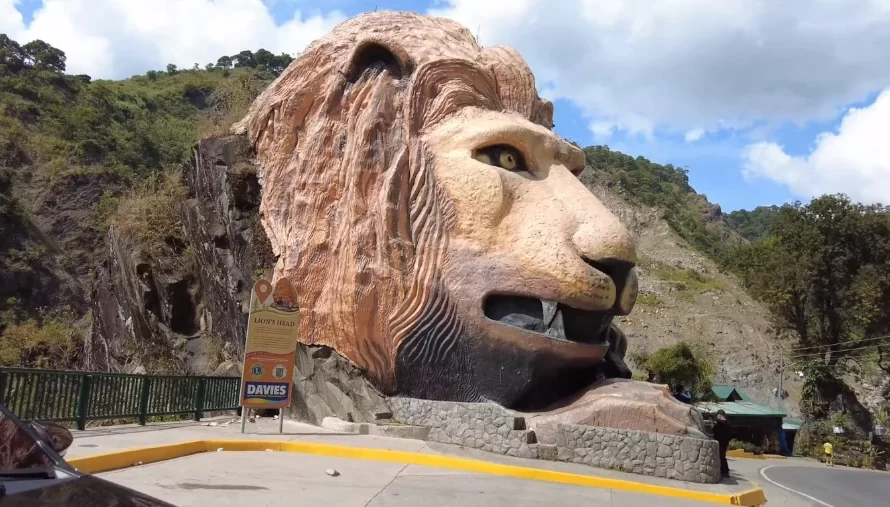 Cabeza del León de Baguio (Filipinas), el rey de la selva esculpido en la roca